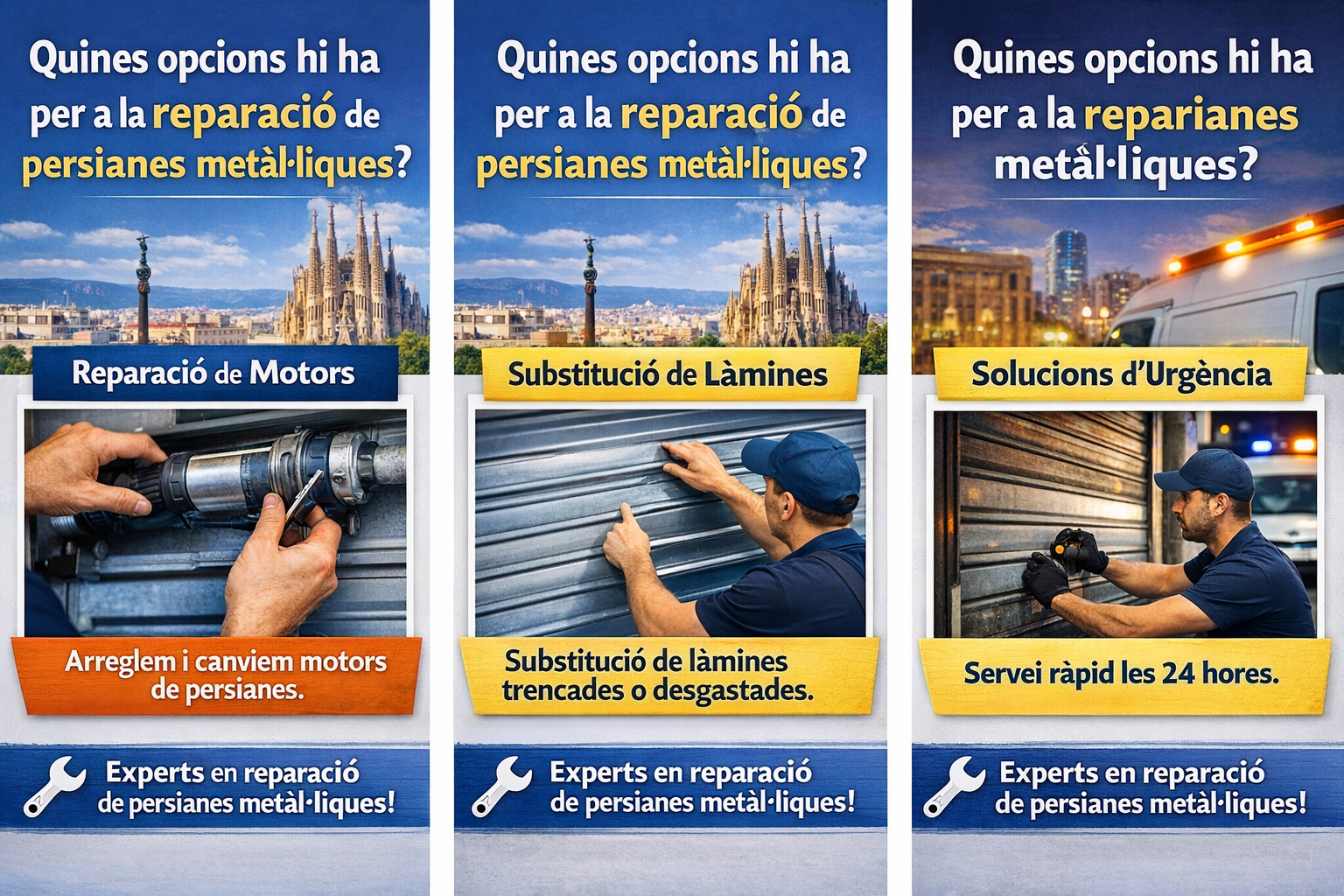 Quines opcions hi ha per a la reparació de persianes metàl·liques a Barcelona? Quines opcions hi ha per a la reparacio de persianes metal·liques Barcelona - Quines opcions hi ha per a la reparació de persianes metàl·liques a Barcelona?