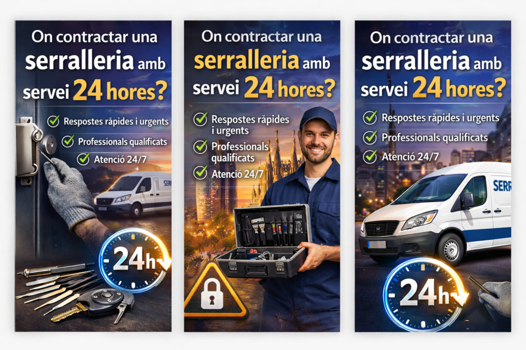 On contractar una serralleria amb servei 24 hores Barcelona 1024x683 - Cerrajero Serraller El Besos Obrir Canvi Panys i Bombins