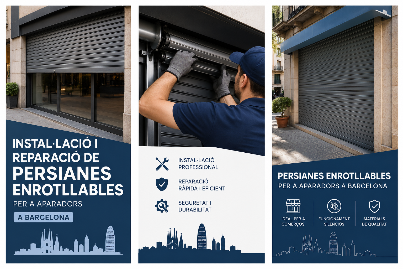 Instal·lació i reparació de persianes enrotllables per a aparadors a Barcelona Instal·lacio i reparacio de persianes enrotllables per a aparadors Barcelona - Instal·lació i reparació de persianes enrotllables per a aparadors a Barcelona