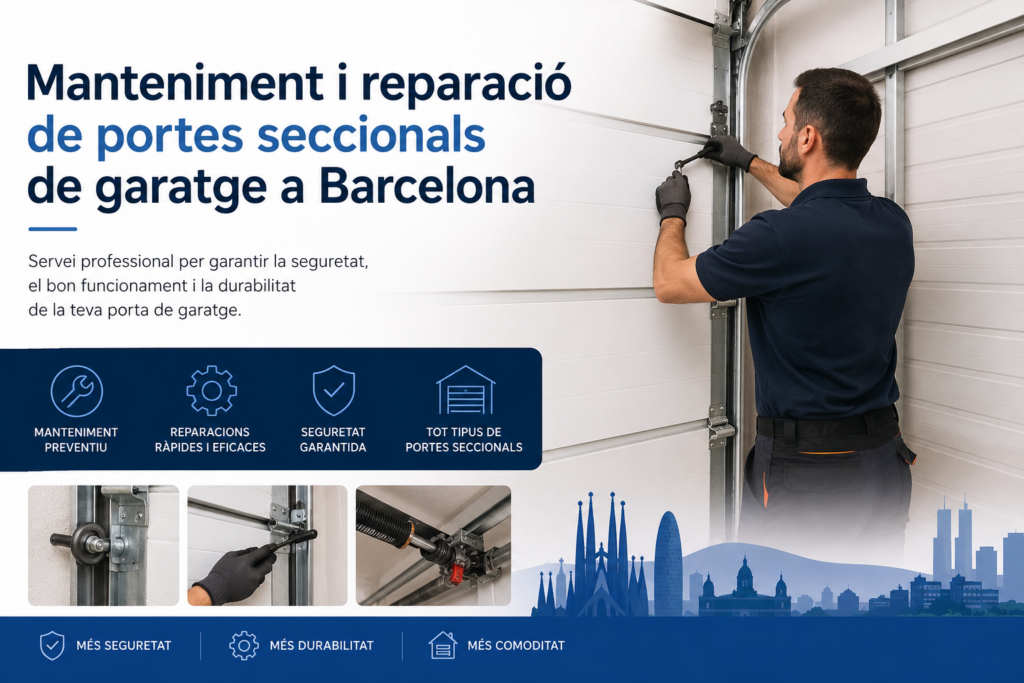 Manteniment i reparacio de portes seccionals de garatge a Barcelona 1024x683 - Manteniment i reparació de portes seccionals de garatge a Barcelona