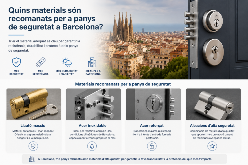 Quins materials son recomanats per a panys de seguretat a Barcelona 1024x683 - Quins materials són recomanats per a panys de seguretat a Barcelona?