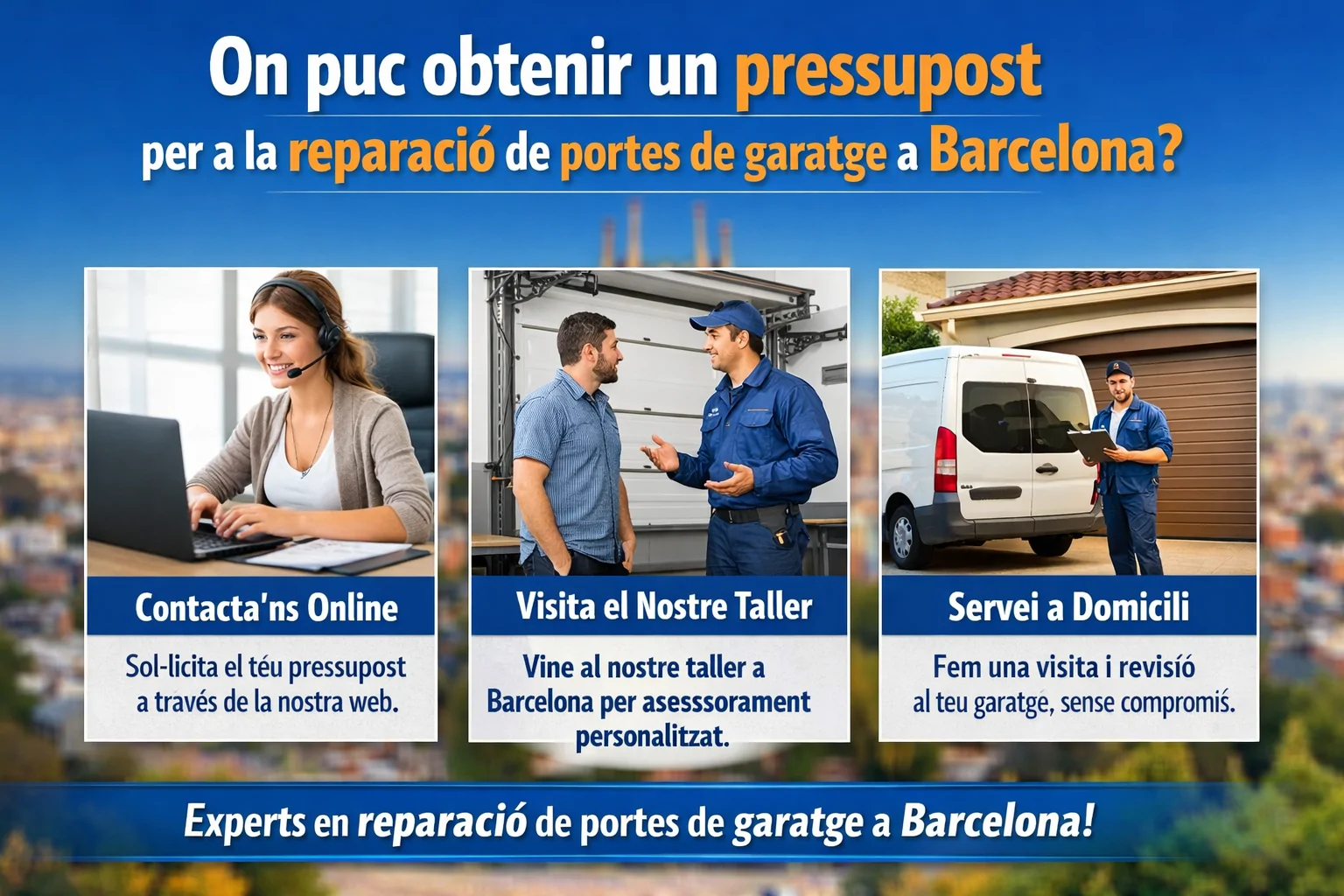 Quina és la millor serralleria d'urgència a Barcelona? On puc obtenir un pressupost per a la reparacio de portes de garatge a Barcelona - Quina és la millor serralleria d'urgència a Barcelona?