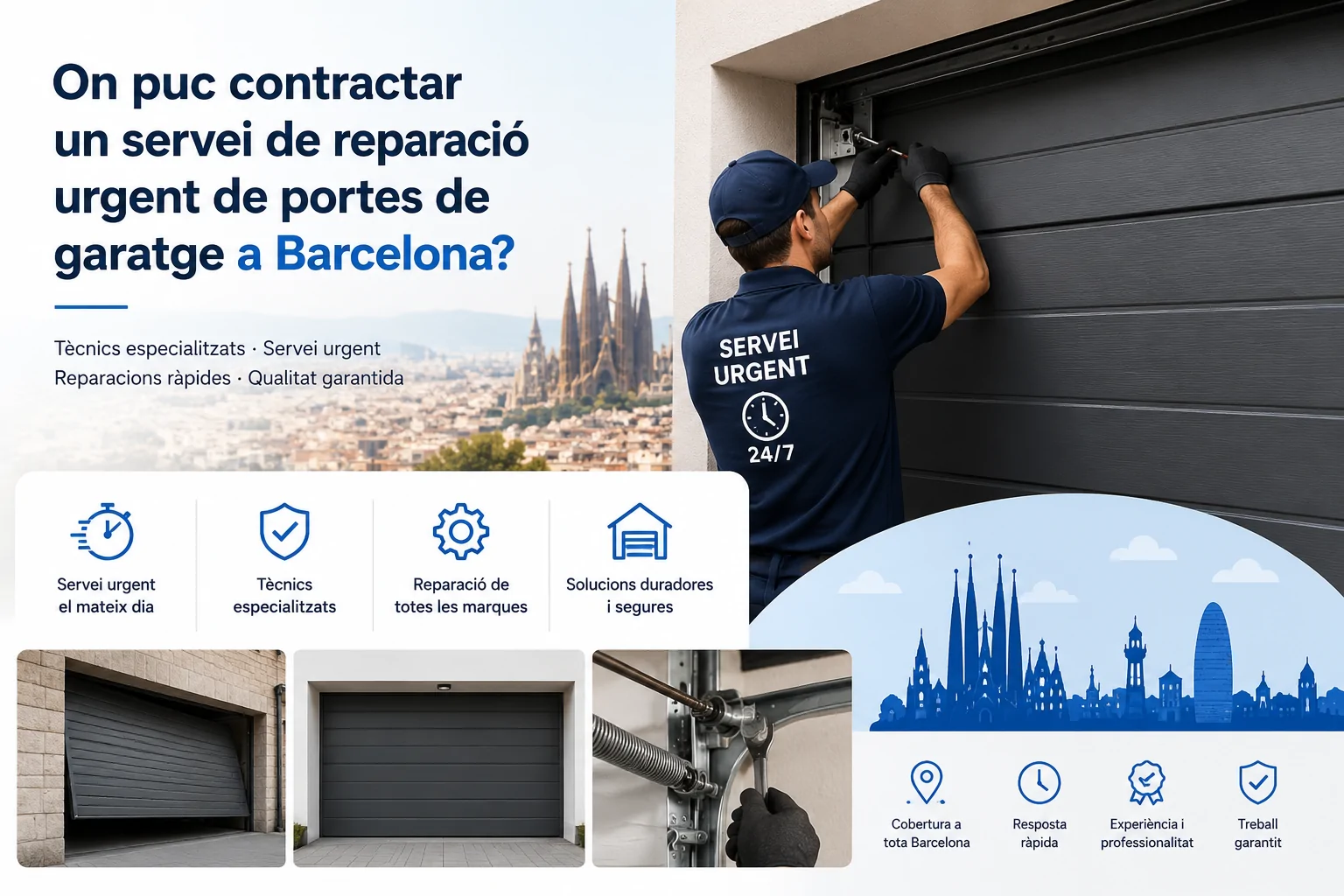 On puc contractar un servei de reparació urgent de portes de garatge a Barcelona? On puc contractar un servei de reparacio urgent de portes de garatge Barcelona - On puc contractar un servei de reparació urgent de portes de garatge a Barcelona?