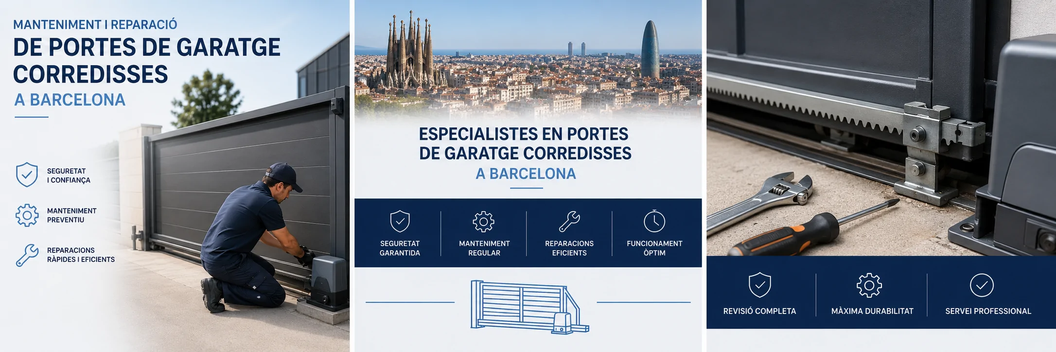 Manteniment i reparació de portes de garatge corredisses a Barcelona Manteniment i reparacio de portes de garatge corredisses Barcelona - Manteniment i reparació de portes de garatge corredisses a Barcelona