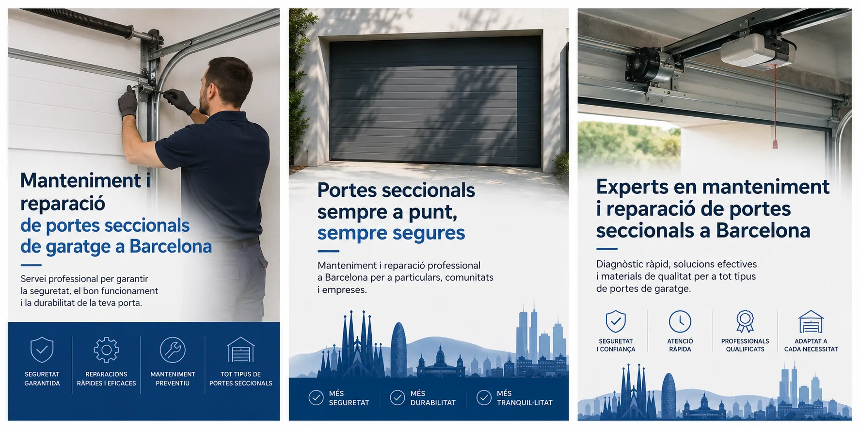Manteniment i reparació de portes seccionals de garatge a Barcelona Manteniment i reparacio de portes seccionals de garatge Barcelona - Manteniment i reparació de portes seccionals de garatge a Barcelona