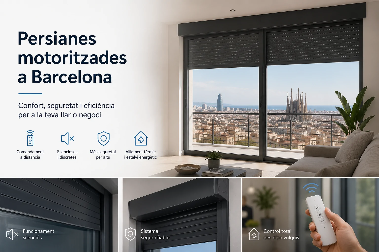 Persianes motoritzades a Barcelona Persianes motoritzades a Barcelona - Persianes motoritzades a Barcelona
