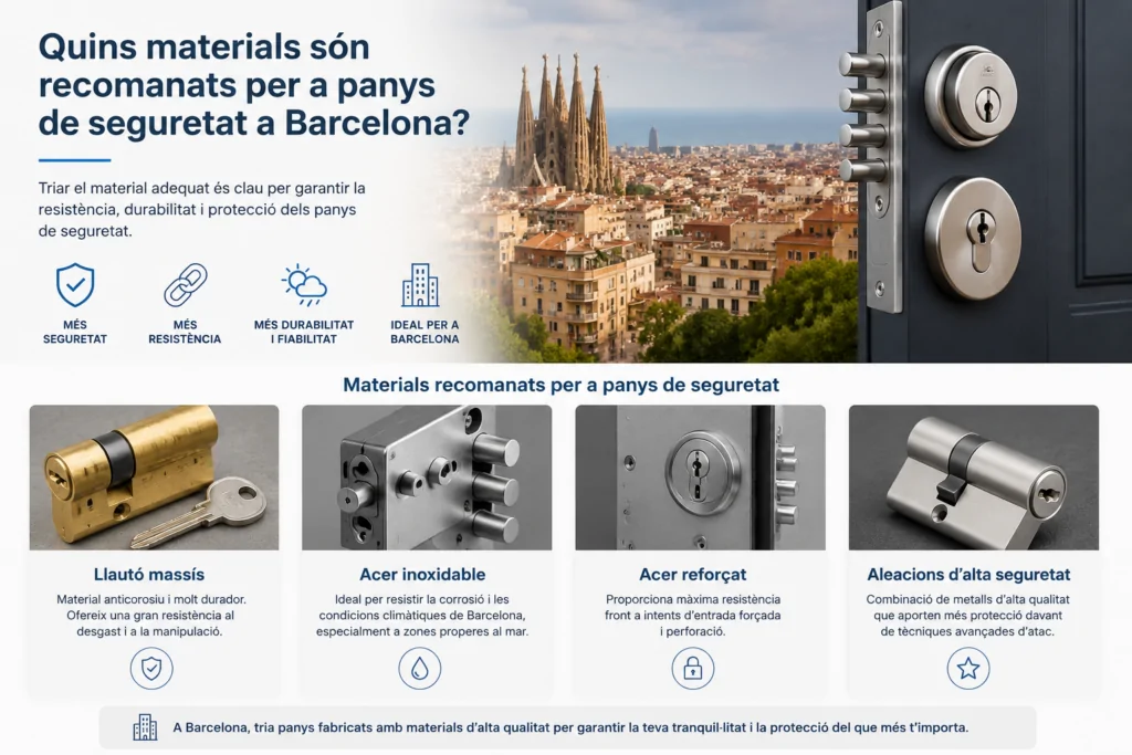 Quins materials són recomanats per a panys de seguretat a Barcelona? Quins materials son recomanats per a panys de seguretat a Barcelona 1024x683 - Quins materials són recomanats per a panys de seguretat a Barcelona?